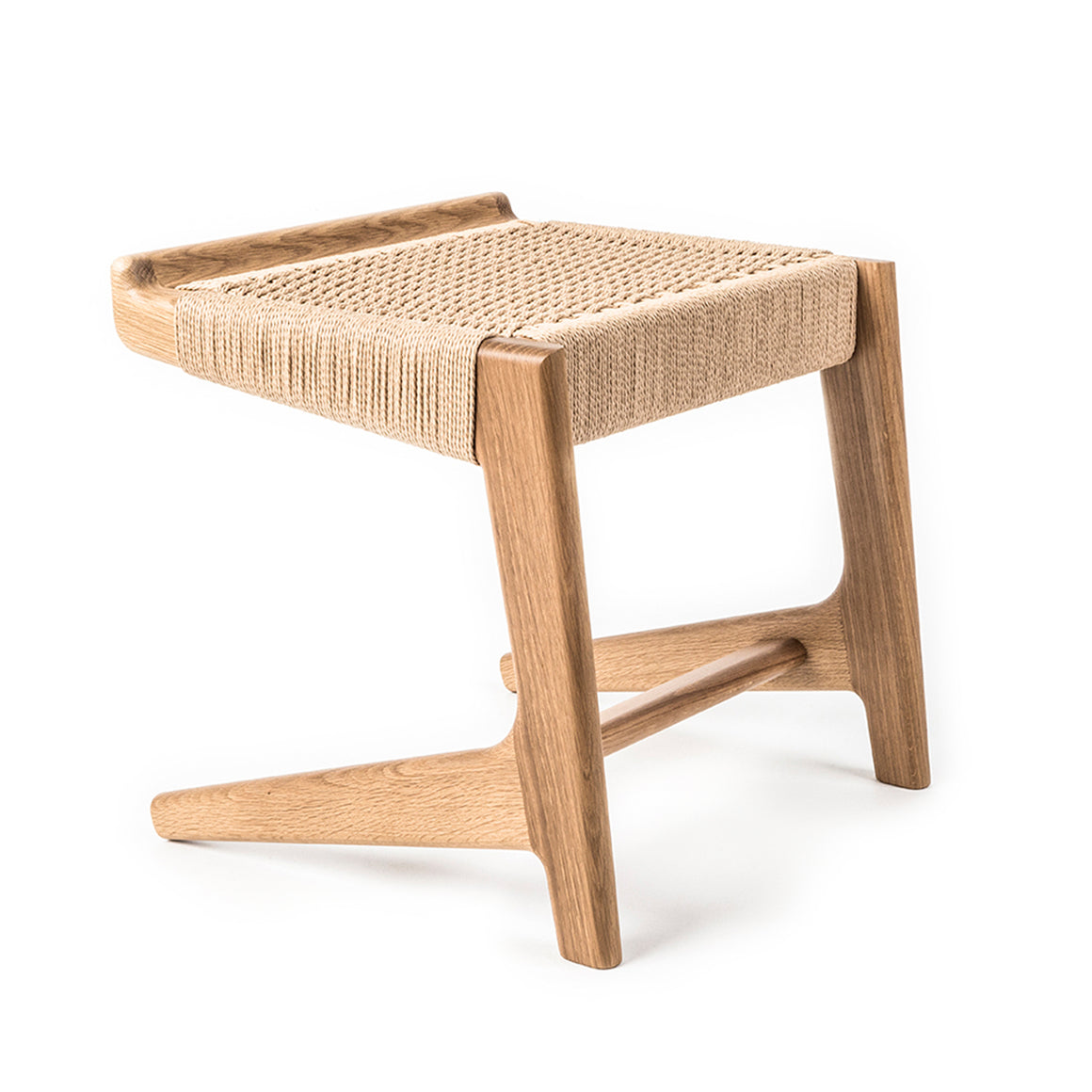 Rian Cantilever Stool, White Oak